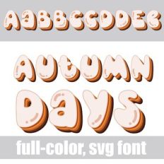 Autumn Days Color Font
