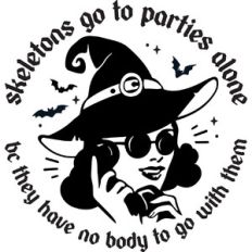Ghosts go to parties alone