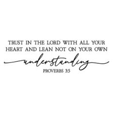 trust in the lord with all your heart | scripture quote