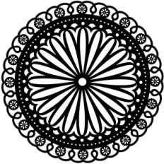 flower edge doily
