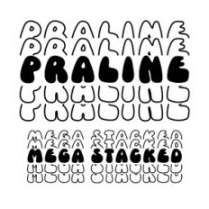 BFC Praline Mega Stacked Retro Cute Stacked Display Font