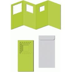 nested scalloped squares card w envelope