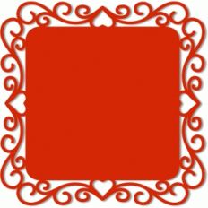 ornate square background frame