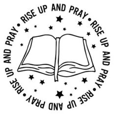 Rise Up And Pray Bible Word Quote Circle