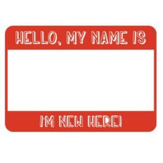 Hello My Name Is Sticker