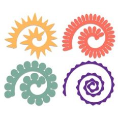 Rolled Flower, 3D Paper Flower Template