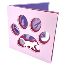 cat paw card
