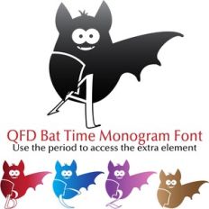 QFD Bat Time Monogram Font