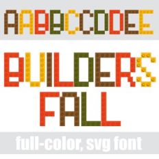 Builders Fall Color Font