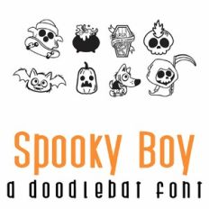 Spooky Boy Doodlebat Font