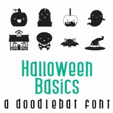 Halloween Basics Doodlebat Font