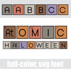 Atomic Halloween Color Font
