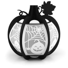 3D Pumpkin Jack-O-Lantern