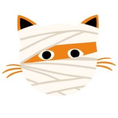 Halloween Mummy Scary Cat