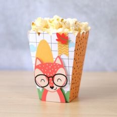 Fox Popcorn Box