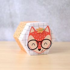 Fox Hexagonal Box Large