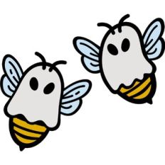 Ghost Boo Bees