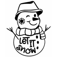 Let it snow Snowman Design