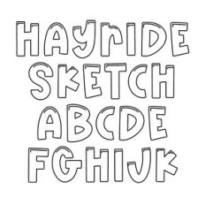 BFC Hayride Farms Sketch Block Cute Font