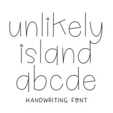 BFC Unlikely Island Sketch Handwriting Simple Cute Sketch Font