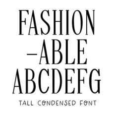 BFC Fashionable Tall Condensed Stylish Fashion Serif Font