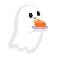Ghost with Pumpkin Pie