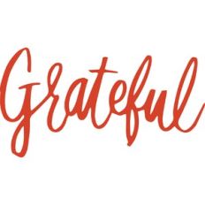 Grateful Script Word