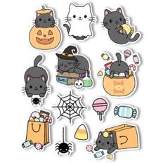 Halloween Cats Planner Stickers Vol. 2