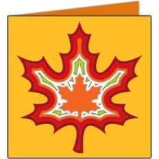 autumn leaf card