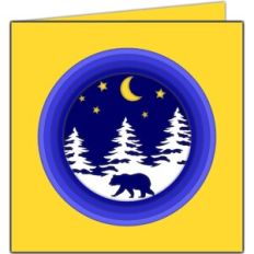 scenery bear card