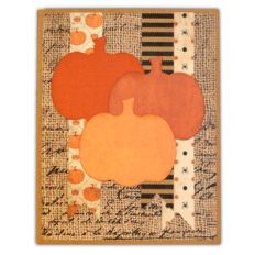 Card A2 Pumpkins Flags