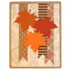 Card A2 Leaves Flags