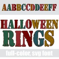 Autumn Rings Color Font