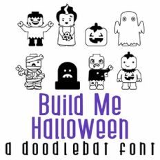 Build Me Halloween Doodlebat Font