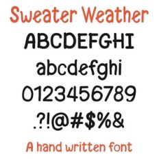Sweater Weather Font