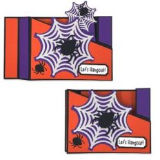 Spider Web Halloween Wiper Card