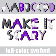 Make It Scary Color Font