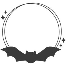 Simple Bat Circle Frame