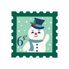 Snowman Stamp