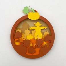 Pumpkin Patch Layered Ornament