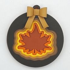 Layered Maple Leaf Ornament