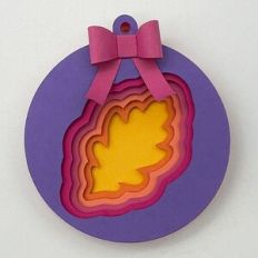 Layered Oak Leaf Ornament