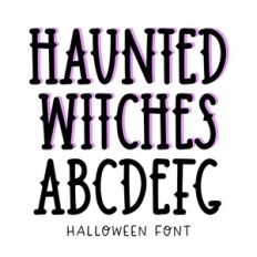 BFC Haunted Witches Vintage Spooky Serif Halloween Font