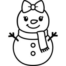 Girl Snowman