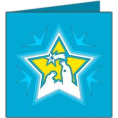 nativity star card