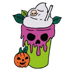 Halloween Iced Coffee and Scream