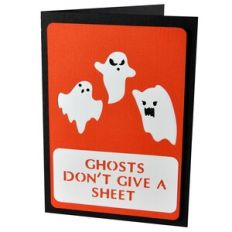 Ghosts Don’t Give a Sheet Layered Stencil Card