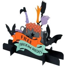 Free Broom Rides Standing Ornament