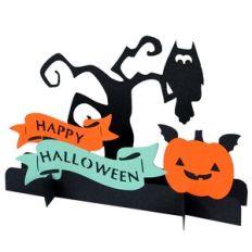 Happy Halloween Jack-O-Lantern Standing Ornament