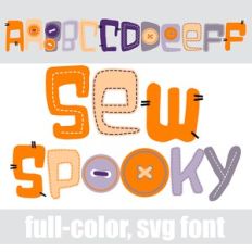 Sew Spooky Color Font